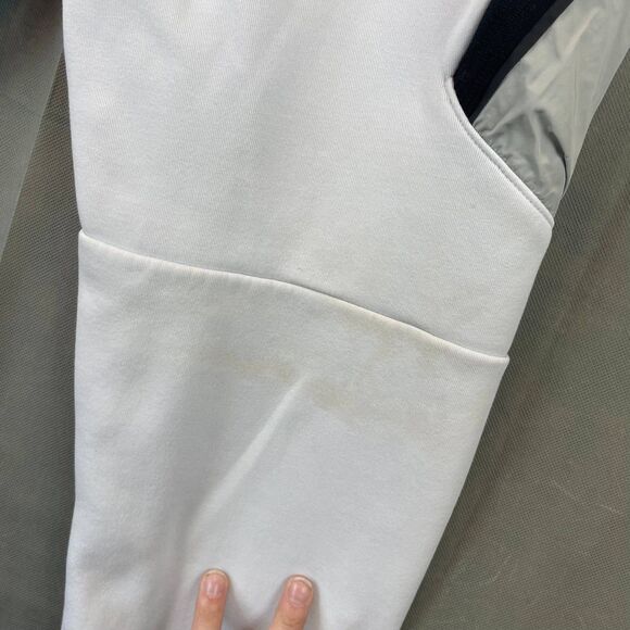 Nike Joggers Mens Medium White Cargo Sweatpants Drawstring Athletic Fit Pockets - Picture 5 of 8